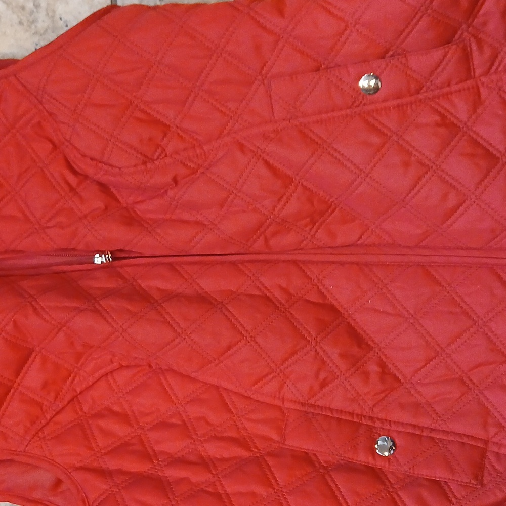 Croft & Barrow Quilted Zipper Vest Size Small - Picture 2 of 4